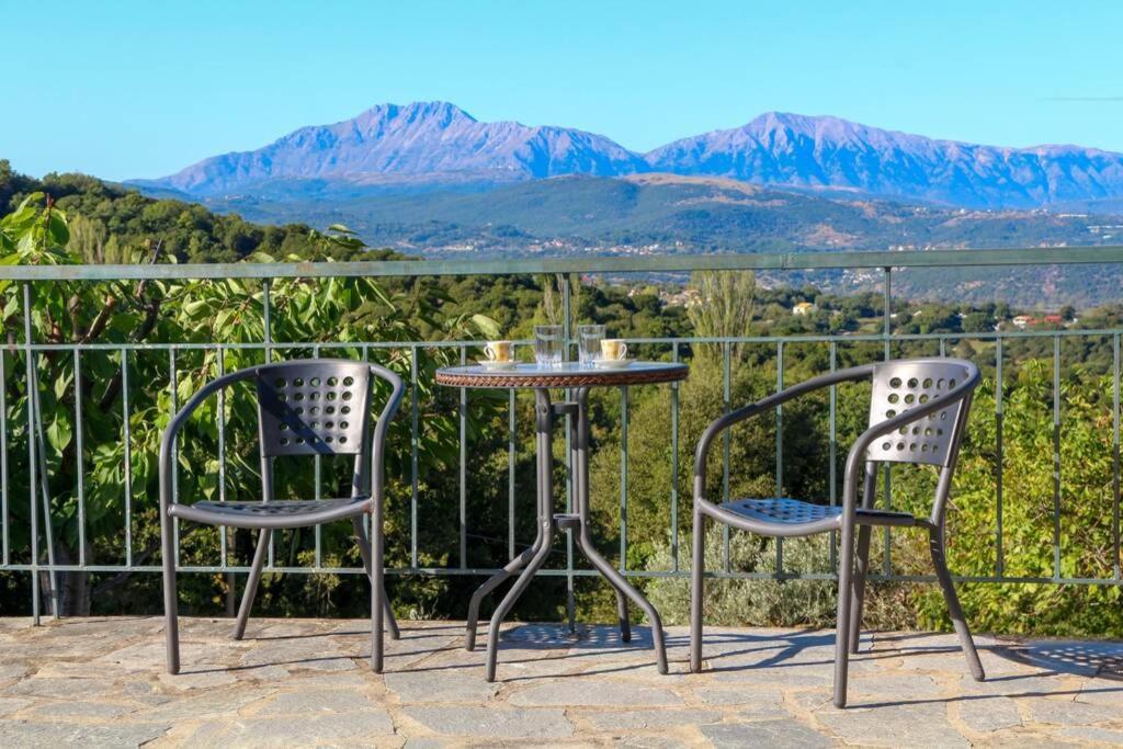 Breathtaking Lake View Cottage With A Fireplace Next To Ioannina City! 外观 照片